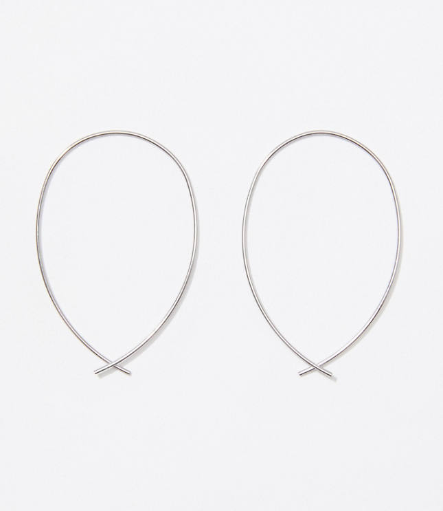 Pull Through Hoop Earrings