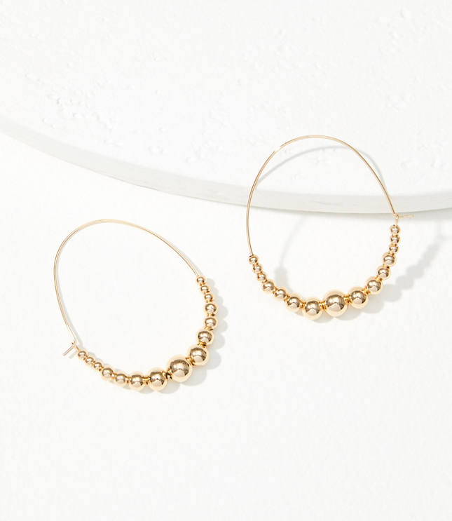 Ball Hoop Earrings