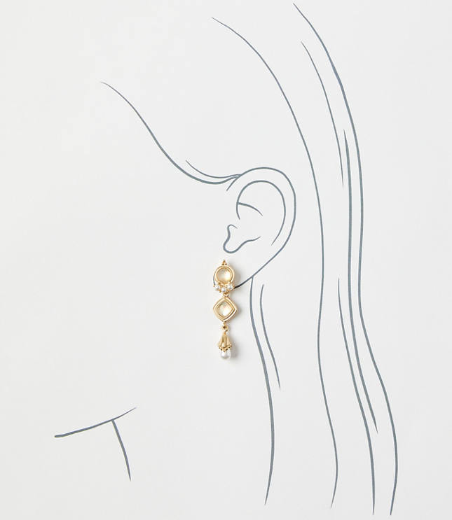 Pearlized Statement Earrings