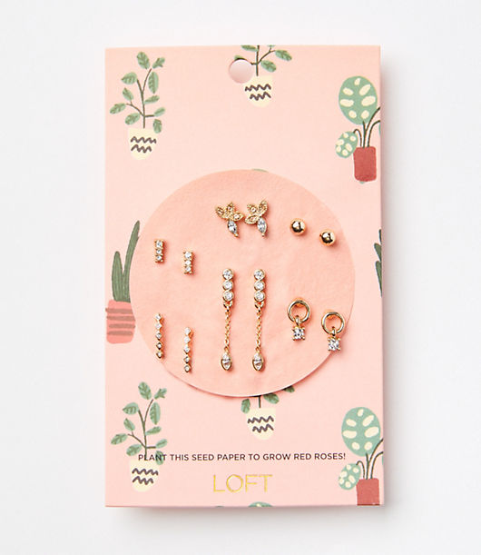 Loft Rose Seed Paper Earring Set