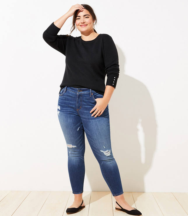 loft plus jeans