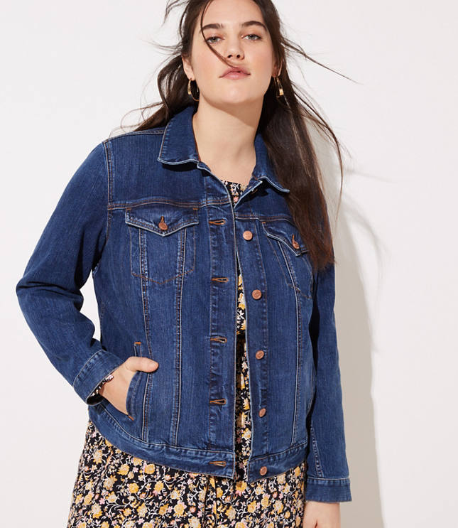 plus denim jacket