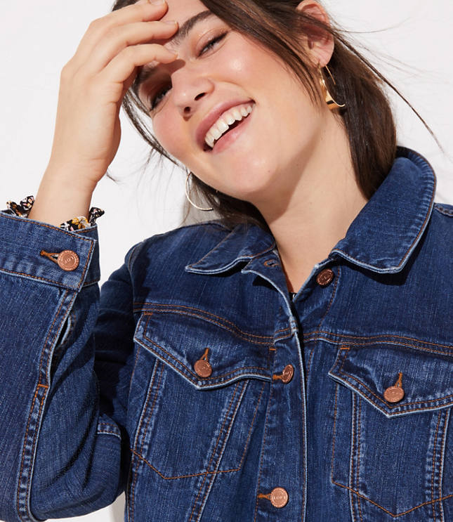 loft modern denim jacket