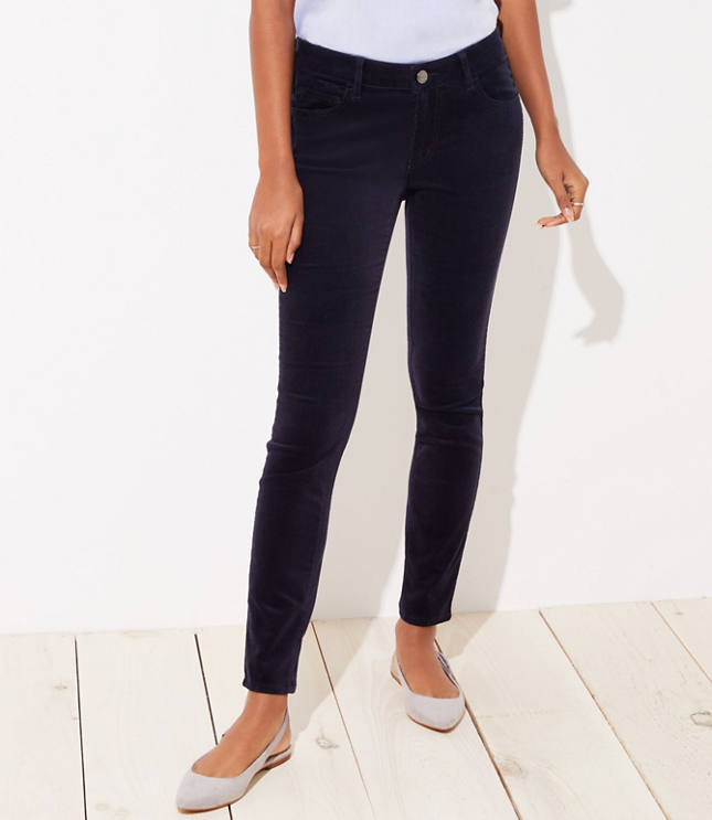 loft modern skinny corduroy pants