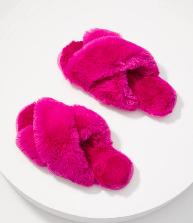 Faux Fur Slide Slippers