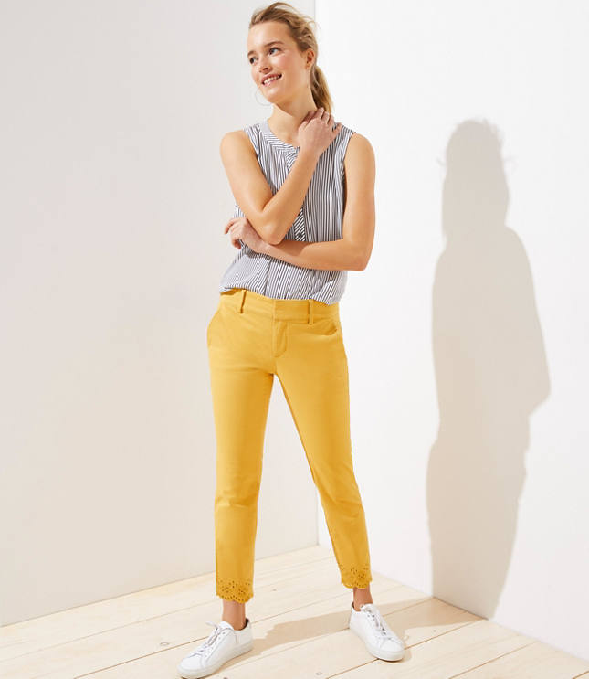 loft girlfriend chinos