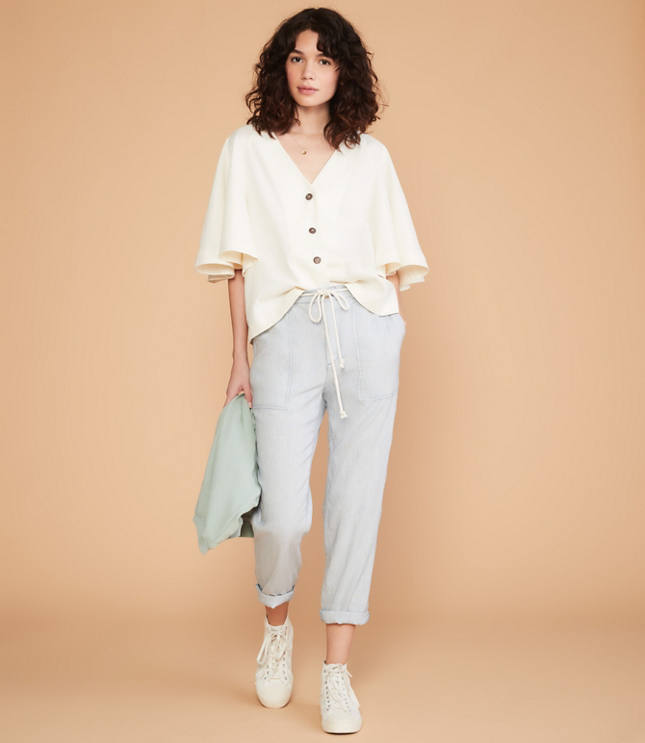 lou and grey linen shorts