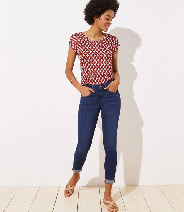 Loft curvy skinny crop store