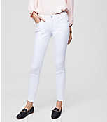 Petite Curvy Slim Pocket Skinny Jeans in White carousel Product Image 1