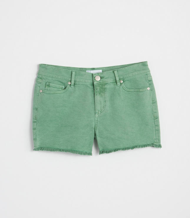 Cut Off Denim Shorts in Wishbone Wash