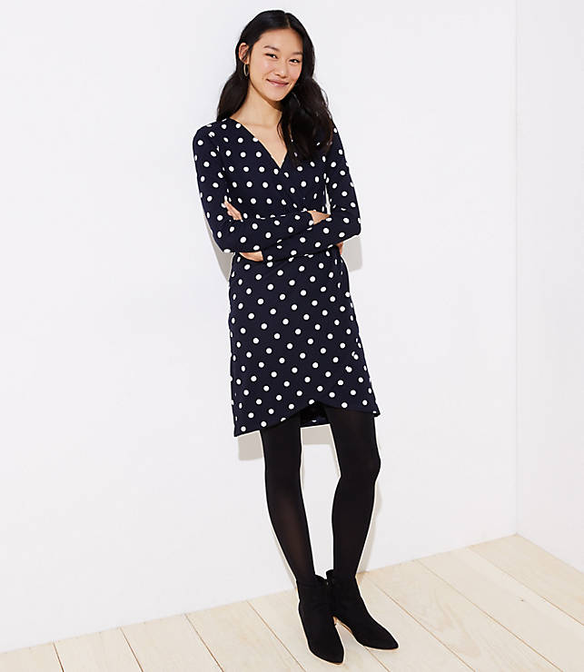 Polka Dot Wrap Dress