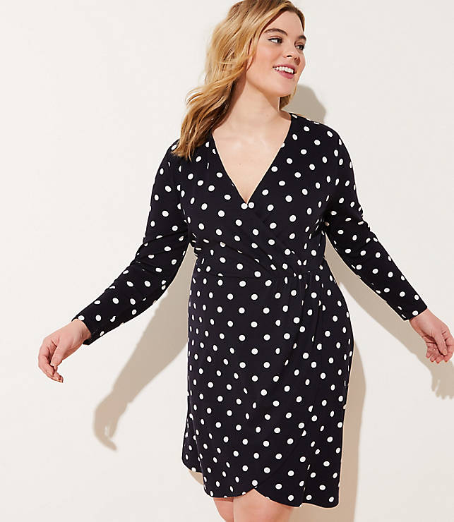 Polka Dot Wrap Dress