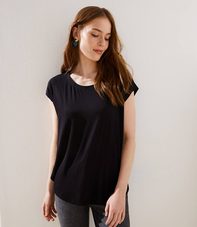 loft short sleeve blouse