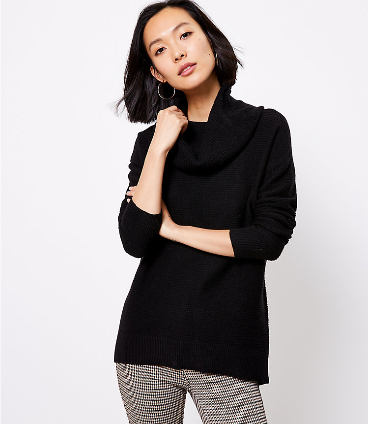 Cowl Neck Tunic Sweater image number 0