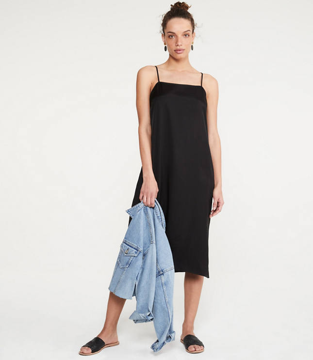 venus black maxi dress