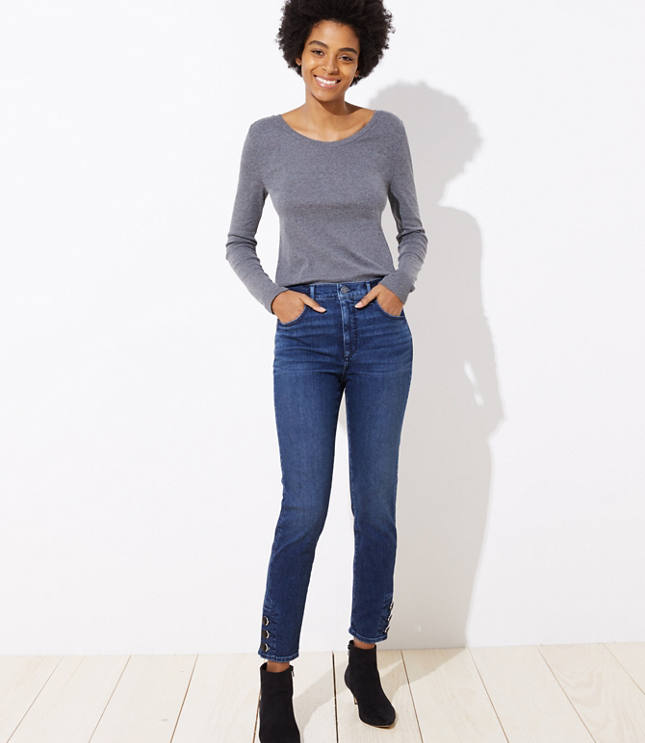 loft high rise jeans