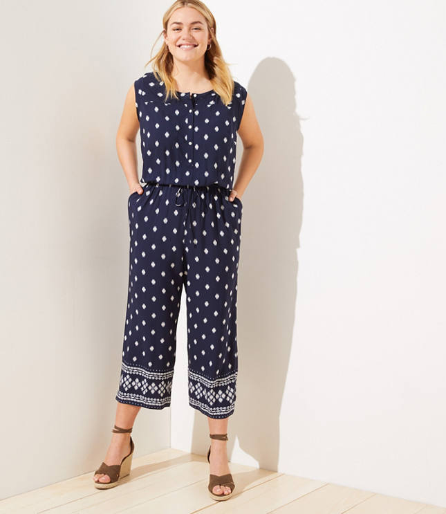 loft flower branch jumpsuit