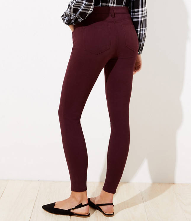 burgundy leggings with pockets