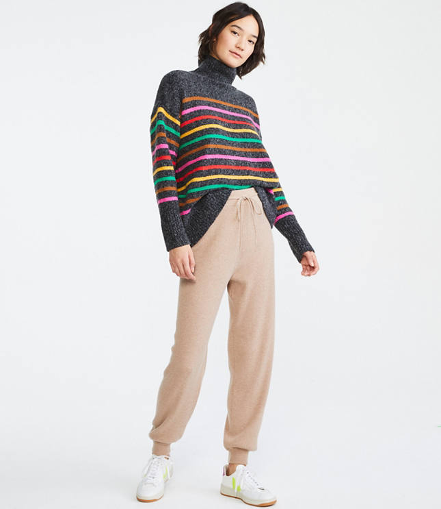 joggers and sweater