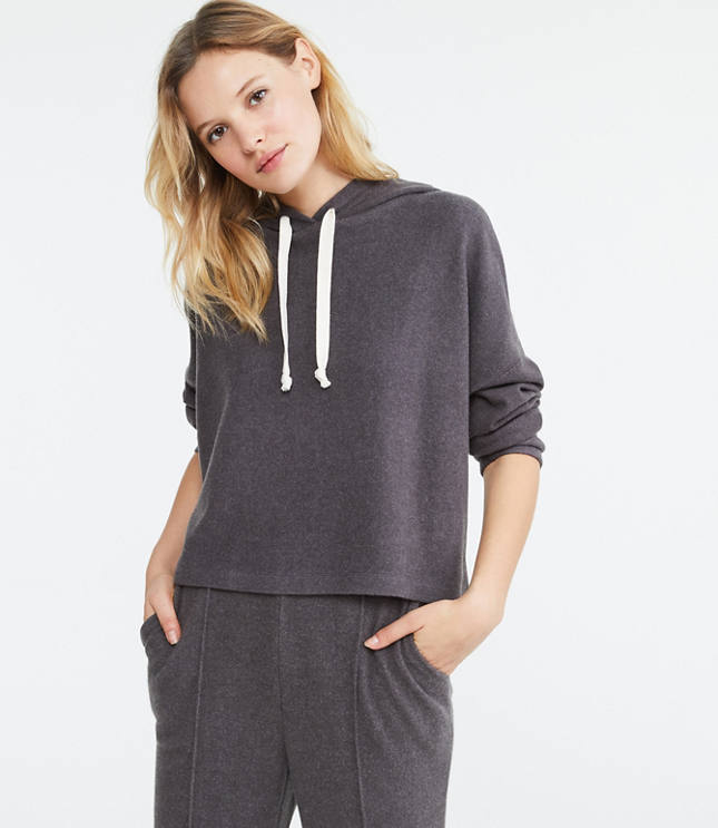 cropped hoodie and sweatpants