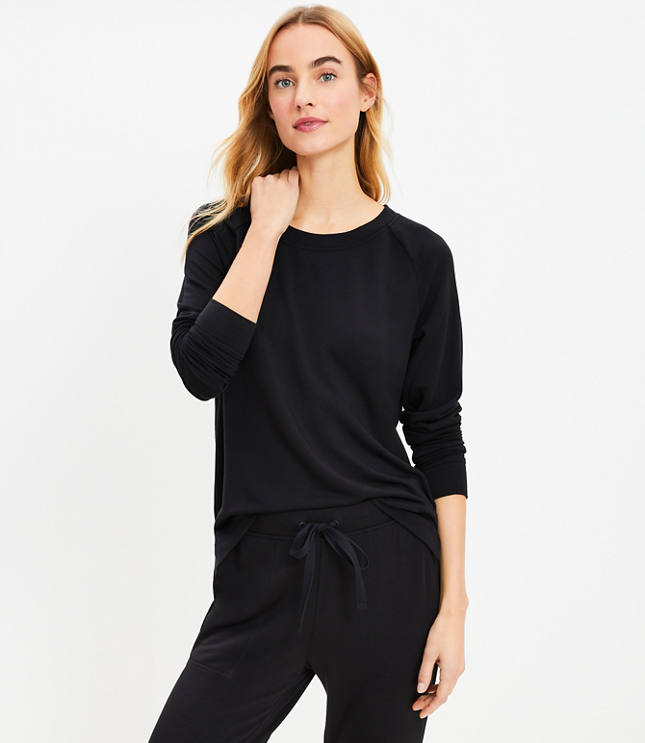 LOFT - Lou & Grey Colorblock Ribbed Signaturesoft Turtleneck Top