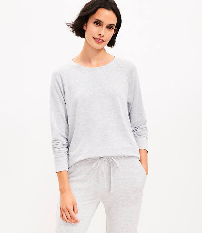 soft grey sweatshirt