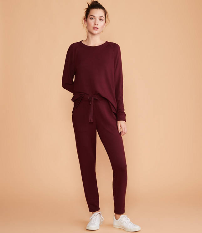 loft slouchy joggers