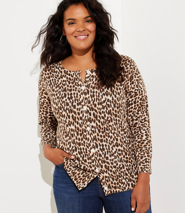 loft leopard sweater