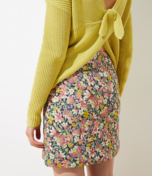 Petite Floral Shift Skirt