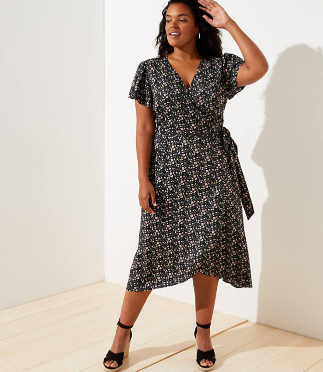 loft plus wrap dress