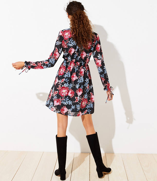 paisley smock dress