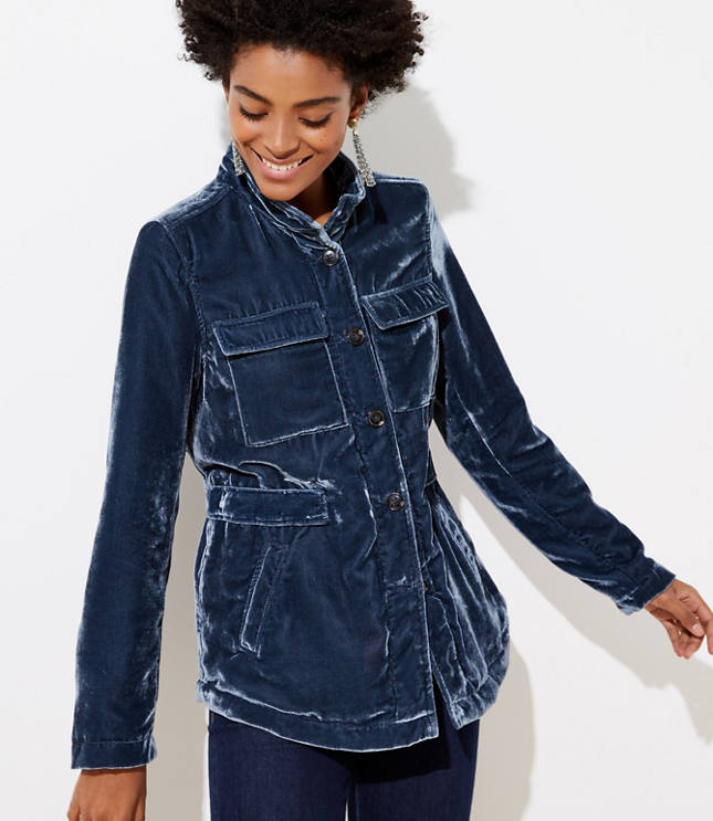 Velvet Utility Jacket