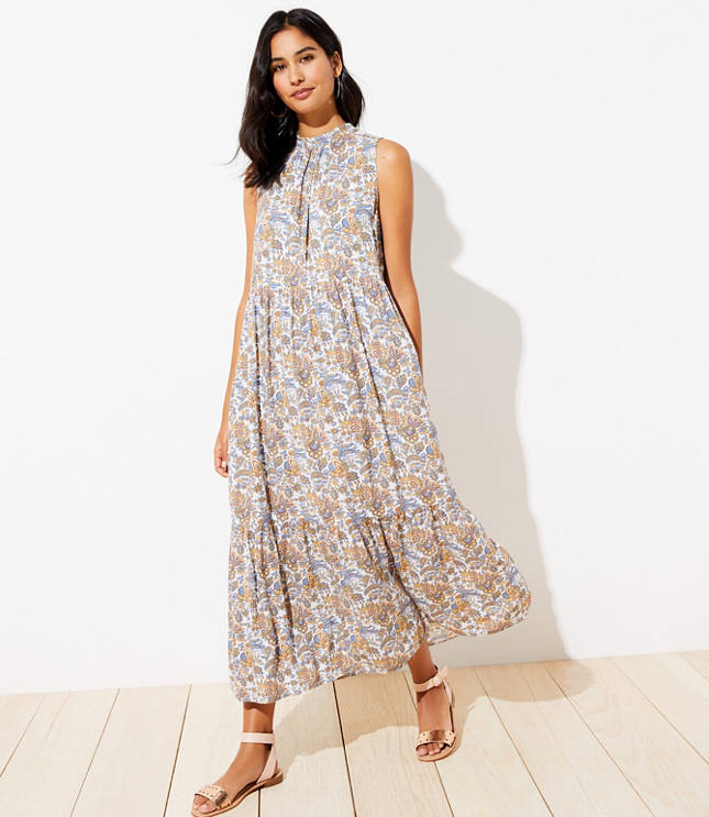 loft floral maxi dress