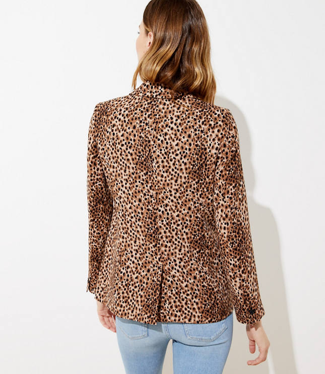 leopard print blazer next