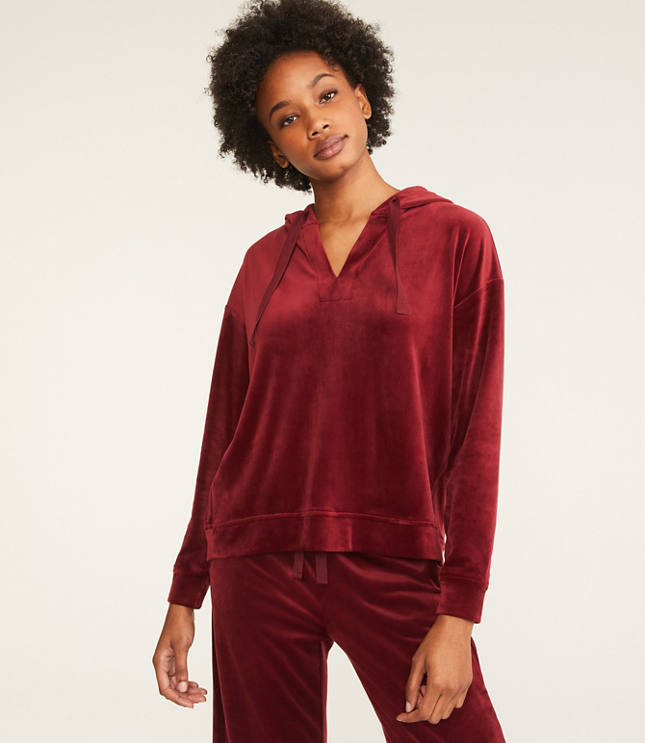 loft velvet sweatshirt