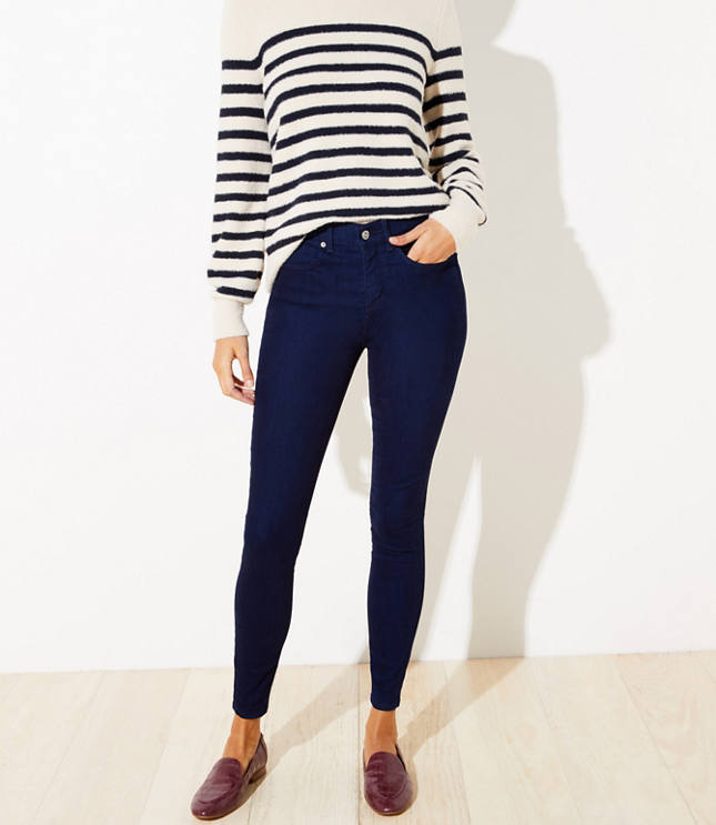 Cozy Denim Leggings in Indigo