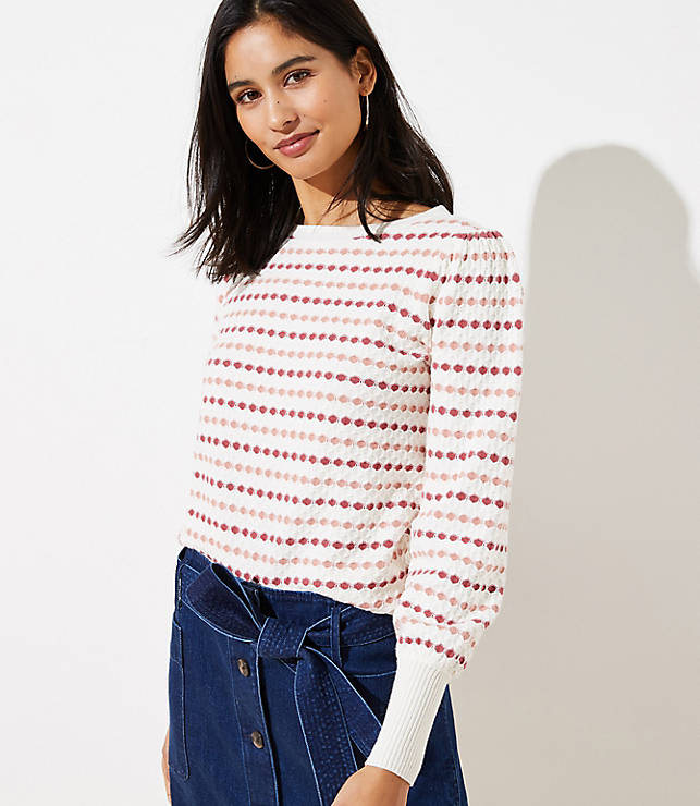 Stripe Textured Sweater