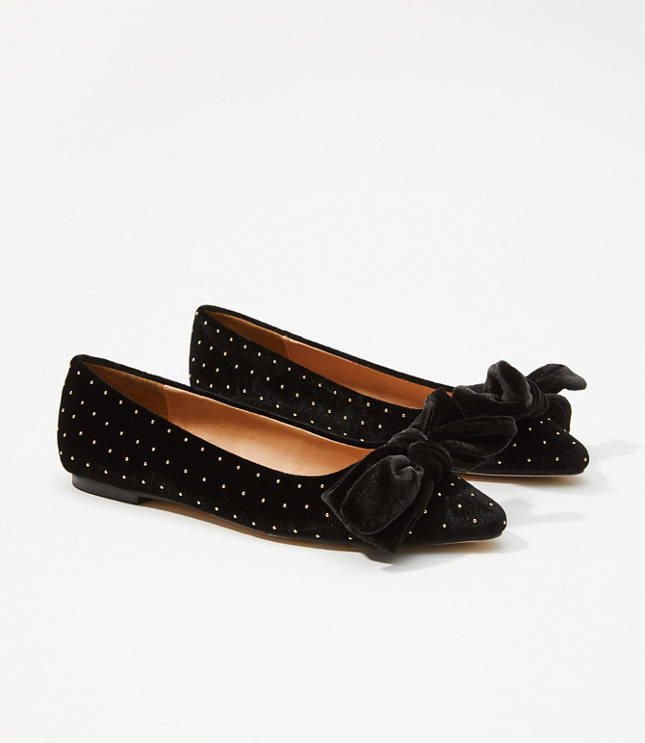 velvet lace up flats
