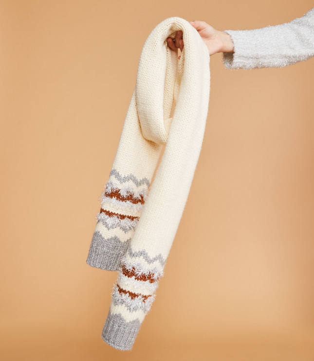 Image of Lou & Grey Lou & Grey Frosty Fairisle Scarf