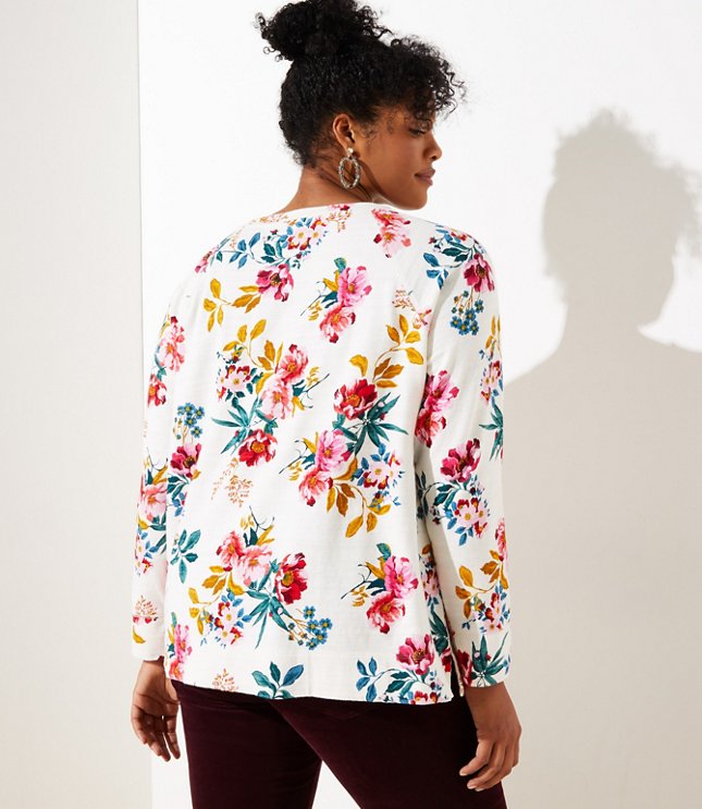 loft floral sweatshirt