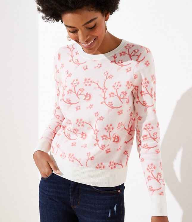 loft floral sweatshirt