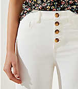 High Waist Wide Leg Crop Jeans in Popcorn carousel Product Image 2