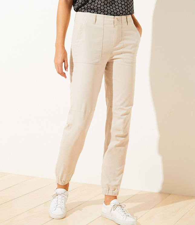 beige utility pants