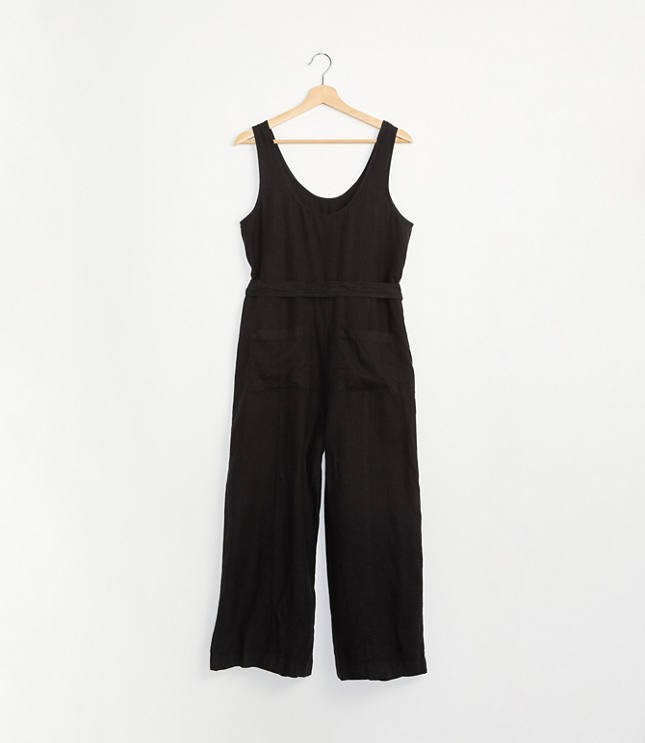 linen tie jumpsuit