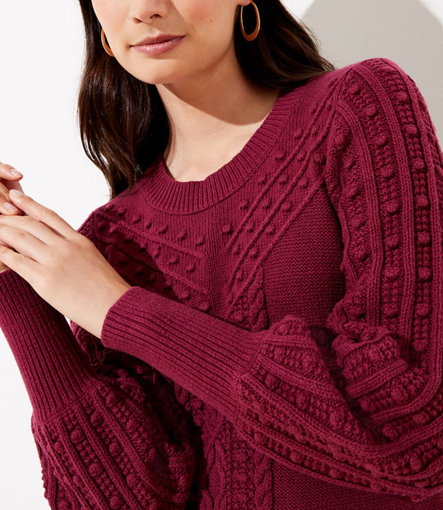 Petite Cable Sweater Dress Loft