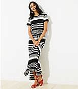 Striped Tee Maxi Dress carousel Product Image 1