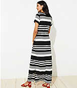 Striped Tee Maxi Dress carousel Product Image 3