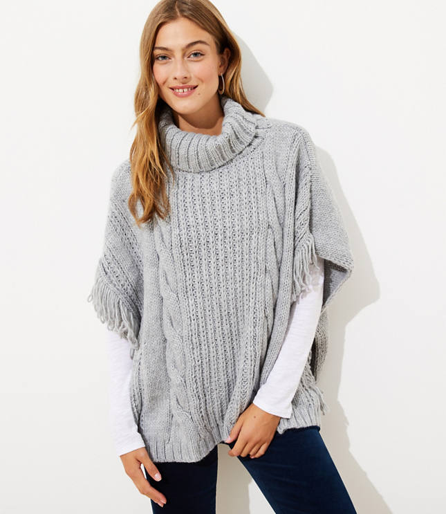 Cable Poncho