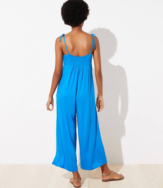 Loft blue jumpsuit on sale