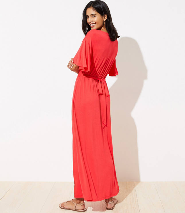 casual short sleeve maxi dress